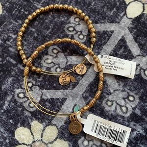 Set of 2 Russian gold Alex + ani bracelet NWT